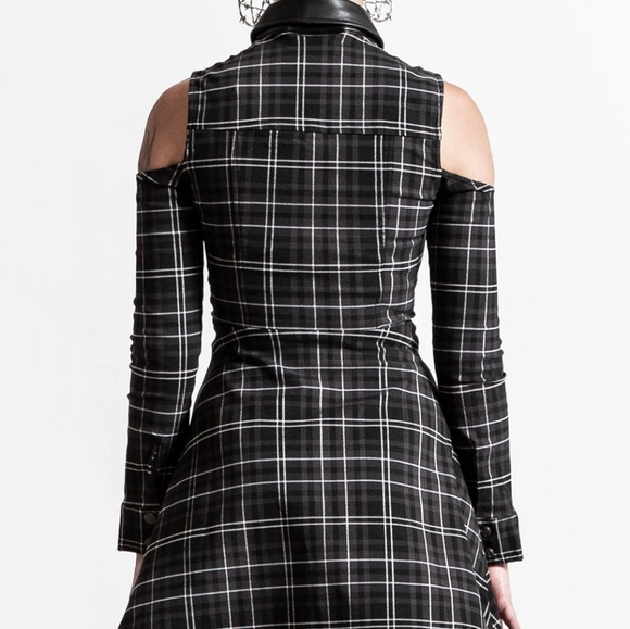 CHAOTICA SHIRT-DRESS [ASH TARTAN] - Picture 3 of 3